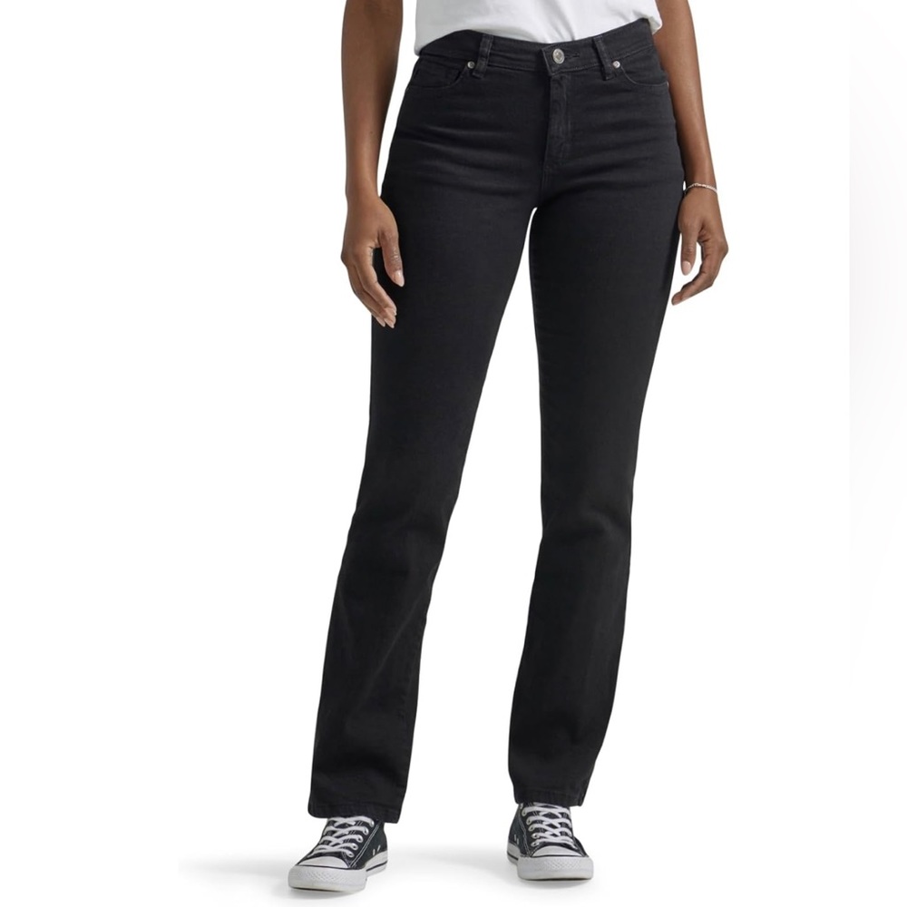 Sz 10 Lee Perfect Fit Black Jeans